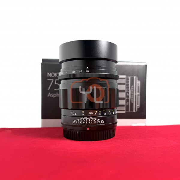 [USED-PJ33] Voigtlander 75mm F1.5 Nokton ASPH (Nikon Z), 95% Like New Condition (S/N:7420329)