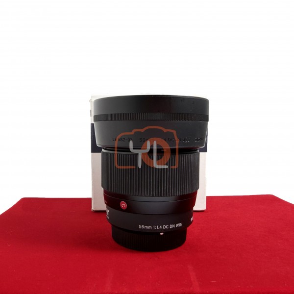 [USED-PJ33] Sigma 56mm F1.4 DC DN Contemporary (PANASONIC / OLYMPUS /OM SYSTEM-MFT), 90% Condition Like New (S/N:53775490)