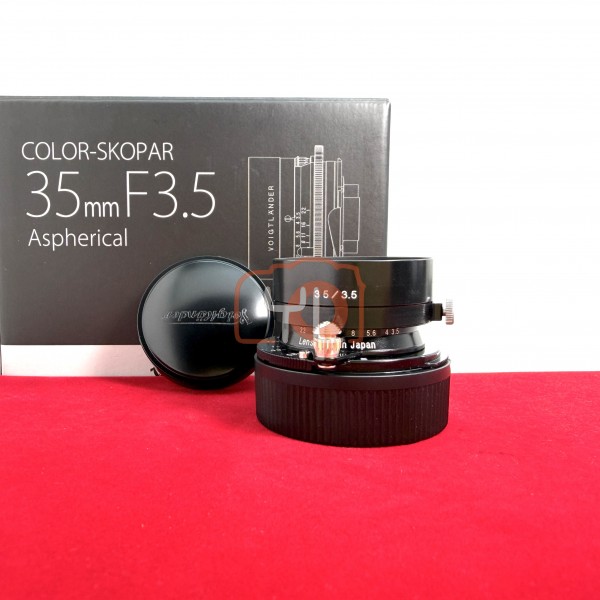 [USED-PJ33] Voigtlander 35mm F3.5 Color Skopar ASPH VM (Leica M) (Black) , 95% Condition Like New (S/N:7520552)
