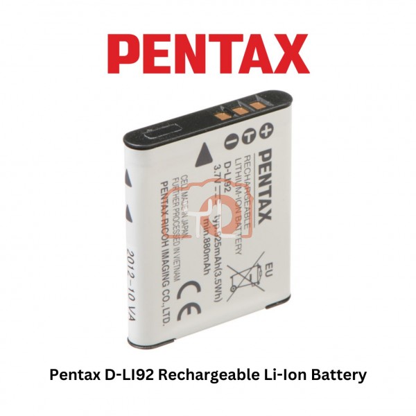 Pentax D-LI92 Rechargeable Li-Ion Battery