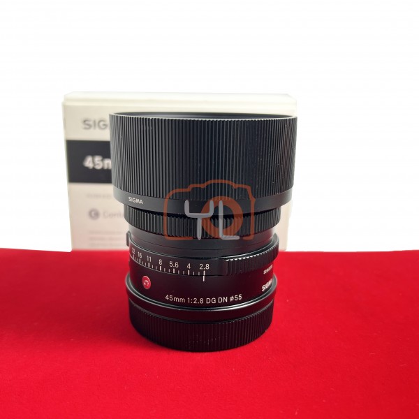 [USED-PJ33] Sigma 45mm F2.8 DG DN (L-Mount) , 90% Like New Condition (S/N:53953255)