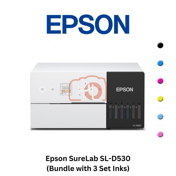 Epson SureLab SL-D530 Minilab Printer Bundle with 3 set Inks