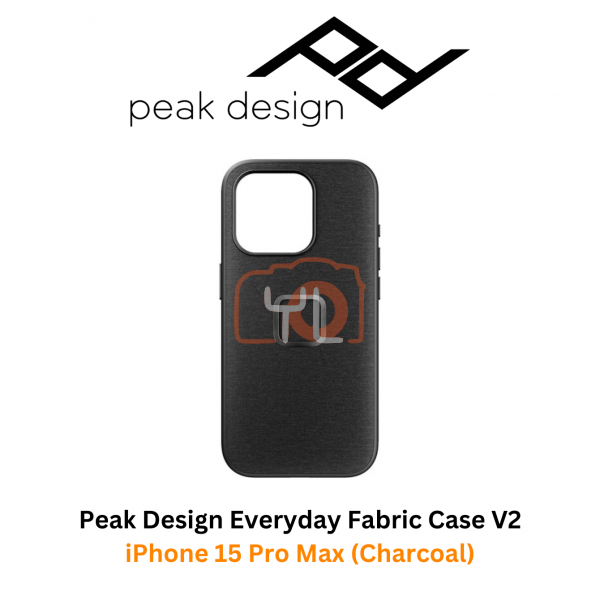 Peak Design Everyday Case V2 for iPhone 15 Pro Max (Charcoal)