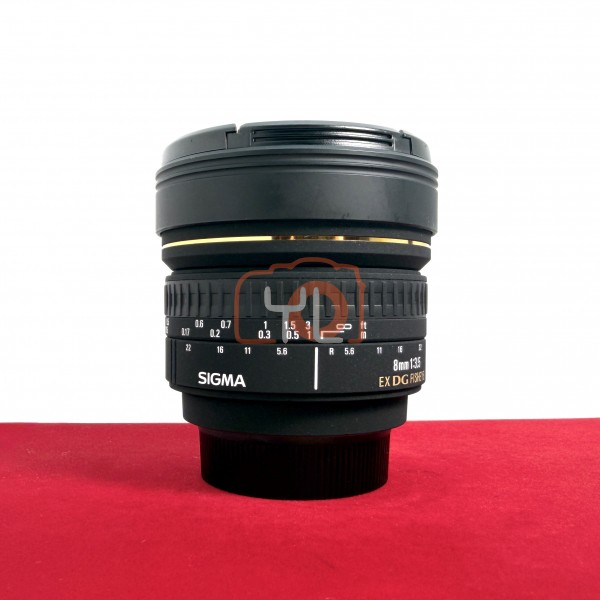 [USED-PJ33] Sigma 8mm F3.5 EX DG Circular Fisheye Lens (Nikon F), 90% Like New Condition (S/N:10199409)