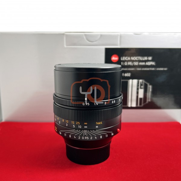 [USED-PJ33] Leica 50mm F0.95 Noctilux-M ASPH (Black) 11602 , 90% Like New Condition (S/N:4204813)