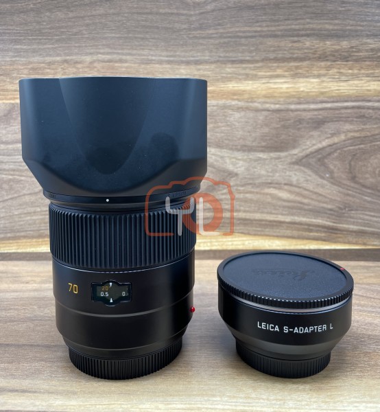 [USED @ YL LOW YAT]-LEICA SUMMARIT-S 70mm F2.5 ASPH. (11055) With LEICA S-Adapter L (16075),99% Condition Like New,S/N:4166178 (Consignment)