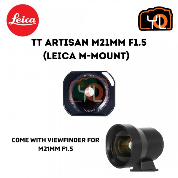 TT Artisan M21mm F1.5 (Leica M-Mount) - ( Black ) with View Finder