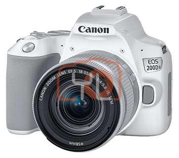 Canon EOS 200D II Camera Kit EF-S 18-55mm F4-5.6 IS STM (Silver) - Free Canon CB-BS200 Bag