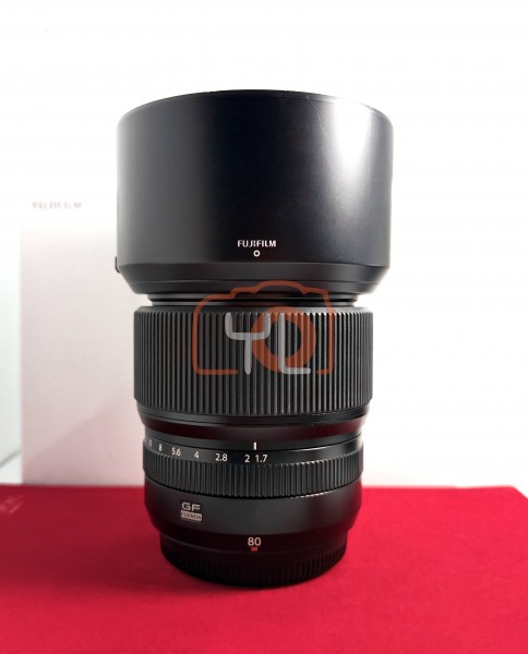 [USED-PJ33] Fujifilm GF 80mm F1.7 R WR, 95% Condition Like New (S/N:15A00181)