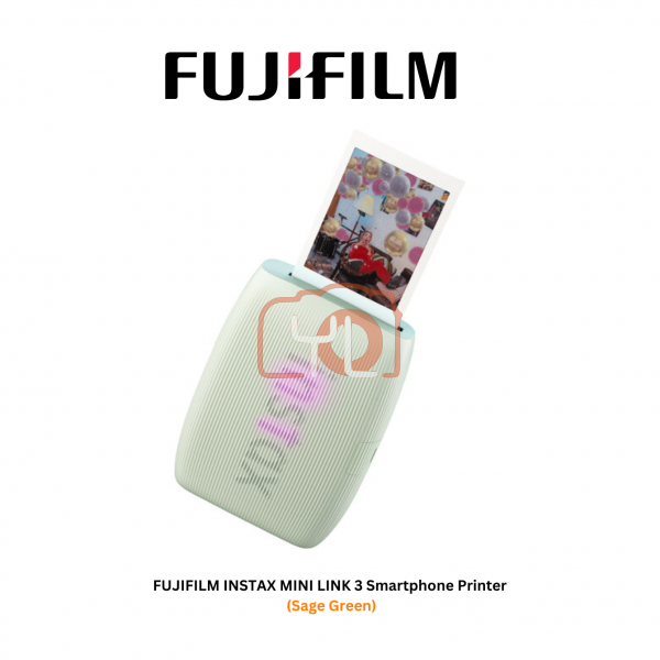 FUJIFILM INSTAX MINI LINK 3 Smartphone Printer (Sage Green)