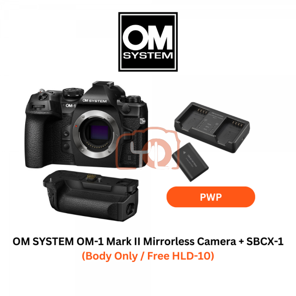 OM SYSTEM OM-1 Mark II Mirrorless Camera (Body Only) + PWP SBCX-1