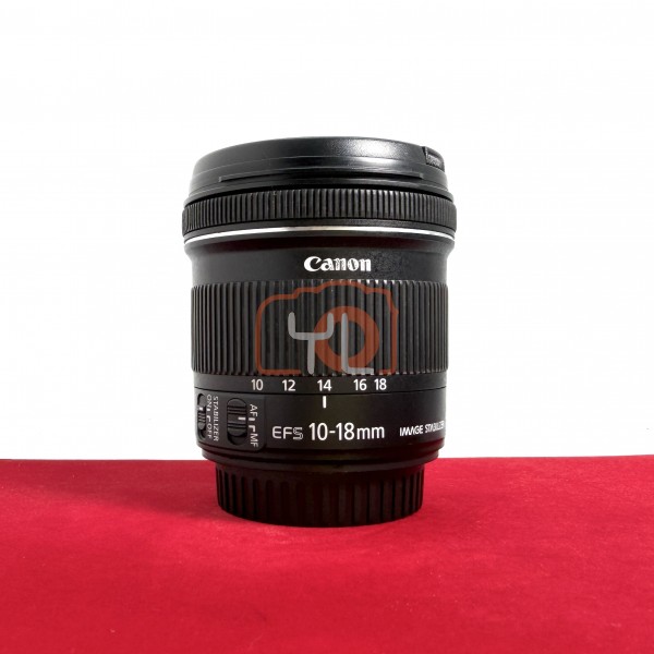[USED-PJ33] Canon 10-18mm F4.5-5.6 EFS IS STM, 90% Like New Condition (S/N:2002008480)