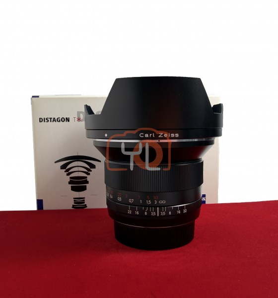 [USED-PJ33] Zeiss 18mm F3.5 Distagon T* ZE (Canon EF), 95% Like New Condition (S/N:15752598)