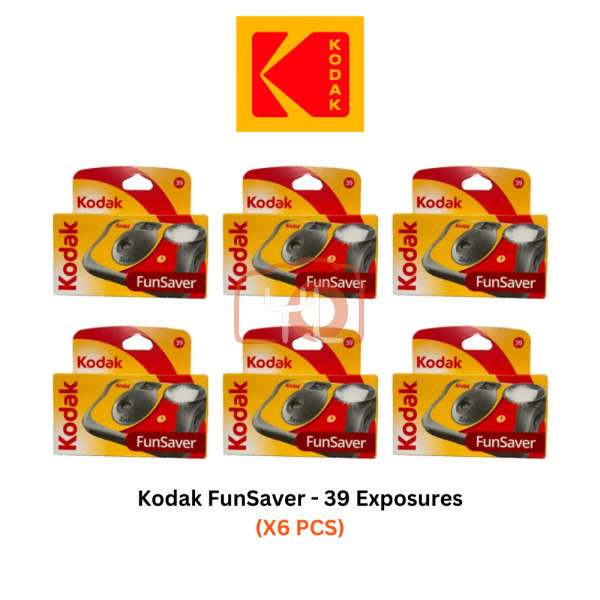 Kodak FunSaver 35mm ISO800 Disposable Camera (36 Exposures) x 6PCS