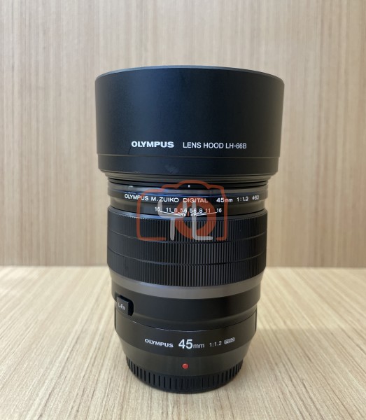 [USED @ IOI CITY]-Olympus 45mm F1.2 PRO M.Zuiko ED Lens,95% Condition Like New,S/N:349003516