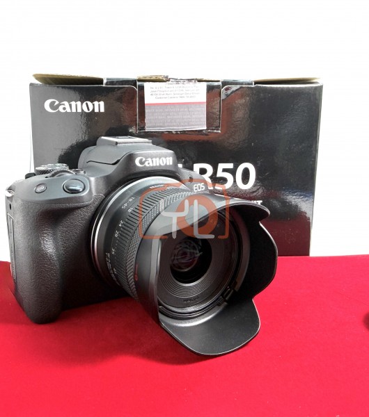 [USED-PJ33] Canon EOS R50 Kit 18-45mm (Shutter Count:7K), 95% Like New Condition (S/N:168070001864)