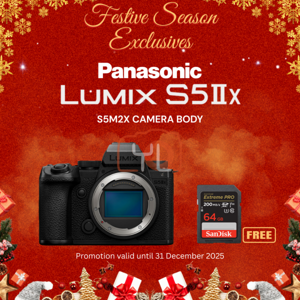 Panasonic Lumix S5 IIX Mirrorless Camera (Body Only) ( FREE SANDISK 64GB EXTREME PRO SD CARD )
