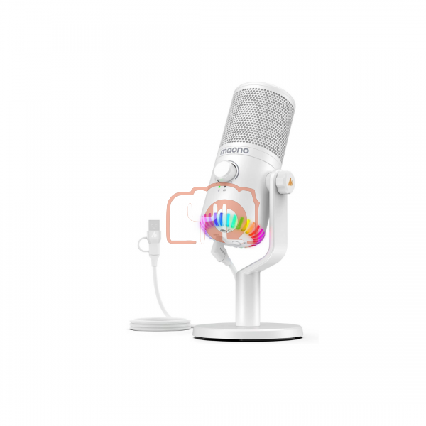 MAONO DM30RGB Condenser Microphone  (White)