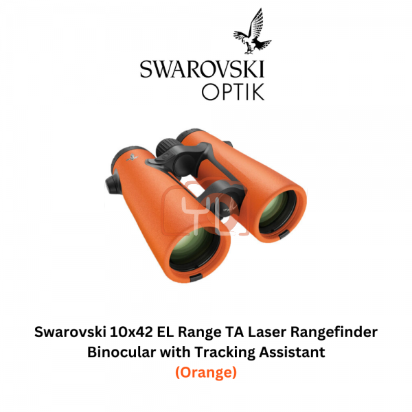 Swarovski 10x42 EL Range TA Laser Rangefinder Binocular with Tracking Assistant (Orange)
