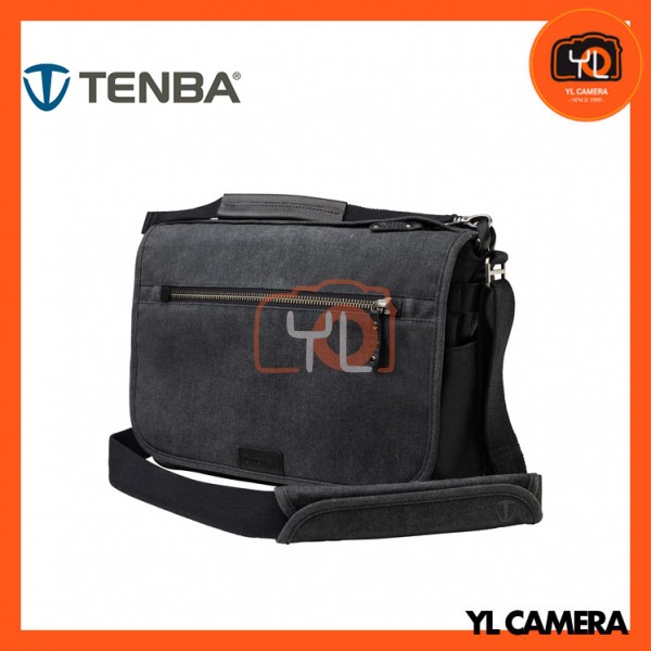 Tenba Cooper 13 Slim Messenger Bag with Leather Accents (Gray)
