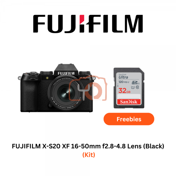 FUJIFILM X-S20 + XF 16-50mm f2.8-4.8 Lens (Black)