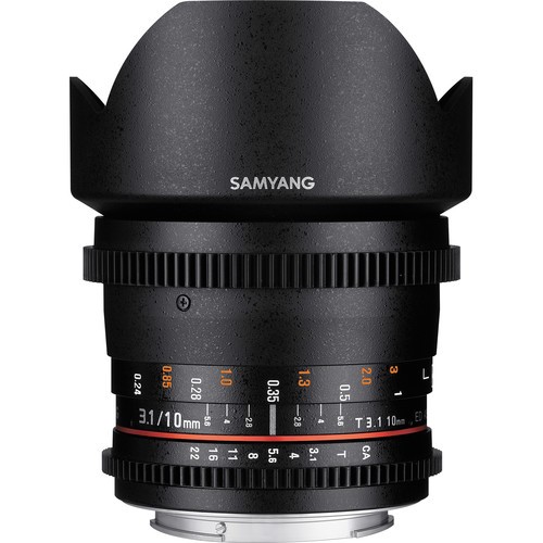 Samyang 10mm T3.1 VDSLR Lens with Pentax K
