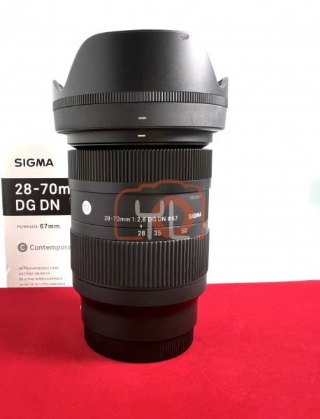 [USED-PJ33] Sigma 28-70mm F2.8 Contemporary DG DN (SONY FE), 90% Like New Condition (S/N:59284870)