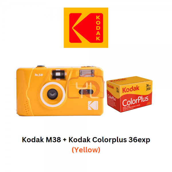 Kodak M38 Film Camera + Kodak Colorplus 200 (Yellow)
