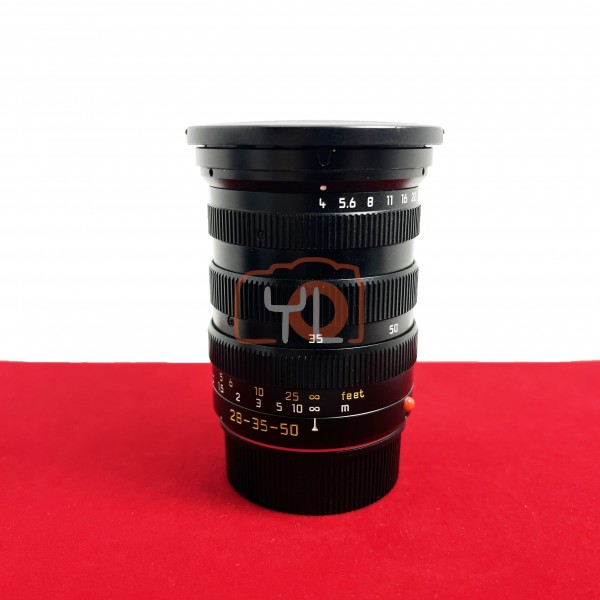 [USED-PJ33] Leica 28-35-50mm F4 Tri-Elmar-M ASPH (E55), 85% Like New Condition (S/N:3813050)