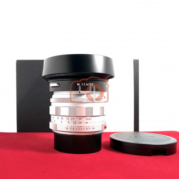 [USED-PJ33] Leica 50mm F1.4 Summilux-M Classic 11714 (Silver Chrome Finish) , 95% Like New Condition (S/N:4947842)