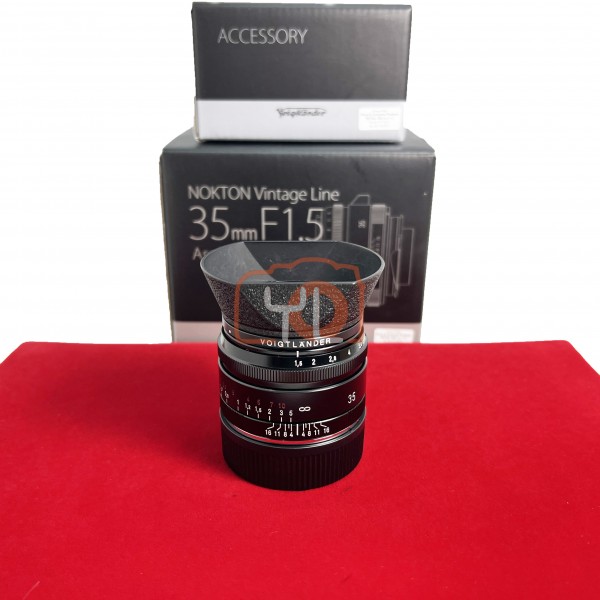 [USED-PJ33] Voigtlander 35mm F1. 5 II Nokton Vintage Line ASPH VM (Leica M) , 95% Like New Condition (S/N:7250300)