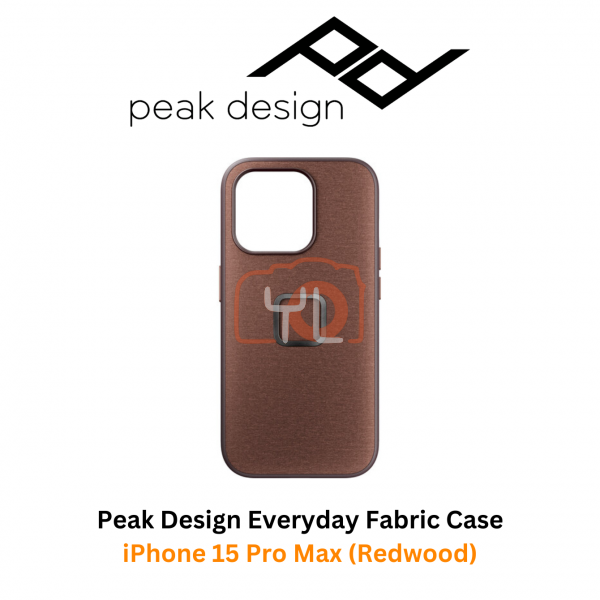Peak Design Everyday Fabric Case for iPhone 15 Pro Max (Redwood)
