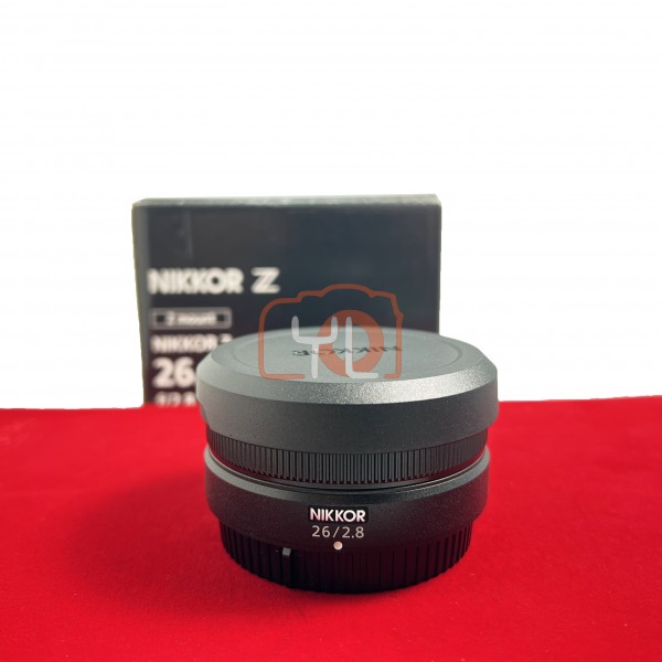 [USED-PJ33] Nikon Z 26mm F2.8 Lens, 95% Like New Condition (S/N:20009136)