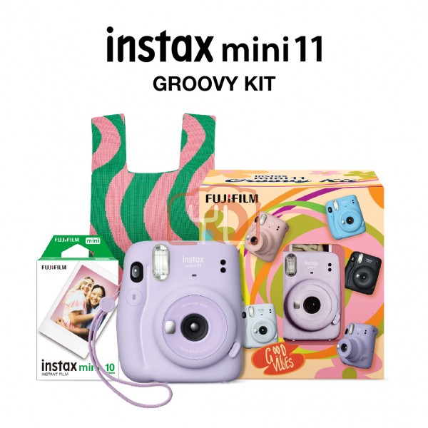 FUJIFILM INSTAX Mini 11 Groovy Kit  (Lilac Purple)