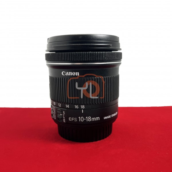 [USED-PJ33] Canon 10-18mm F4-5.6 IS STM EFS, 90% Like New Condition (S/N:1802011796)