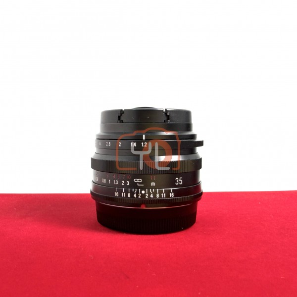 [USED-PJ33] Voigtlander 35mm f1.2 Nokton (Fujifilm X), 95% Like New Condition (S/N:7150982)