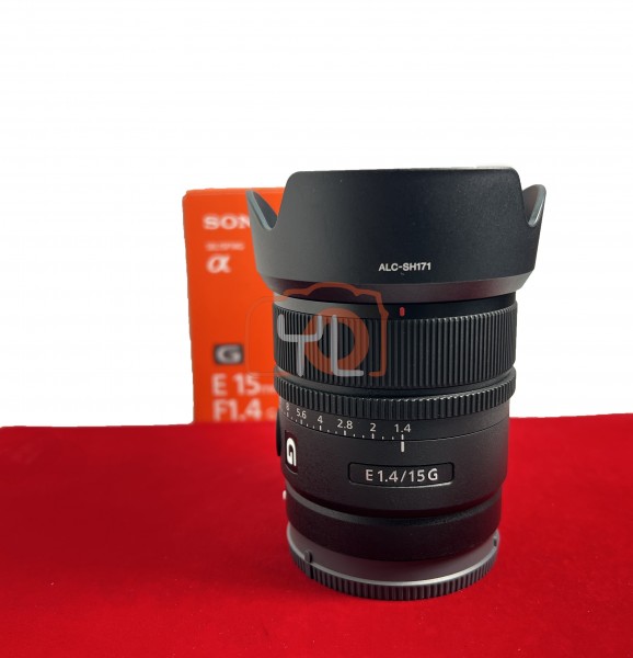[USED-PJ33] Sony 15mm F1.4 G E-Mount , 99% Like New Condition (S/N:1833099)