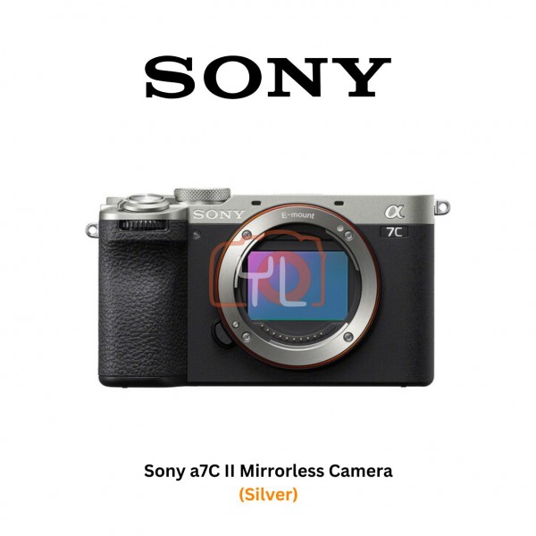Sony A7C II Mirrorless Camera (Silver) - Free Sony 128GB SF-E Series UHS-II SDXC Memory Card & Extra Battery NP-FZ100 & LCS-BBK Carrying Case