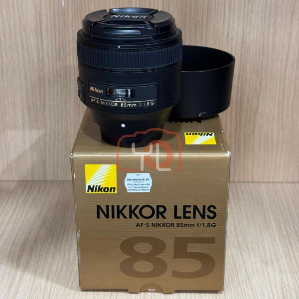 [USED-Low Yat G1] Nikon 85mm F1.8G AFS ,98% LIKE NEW CONDITION ,SN:309240