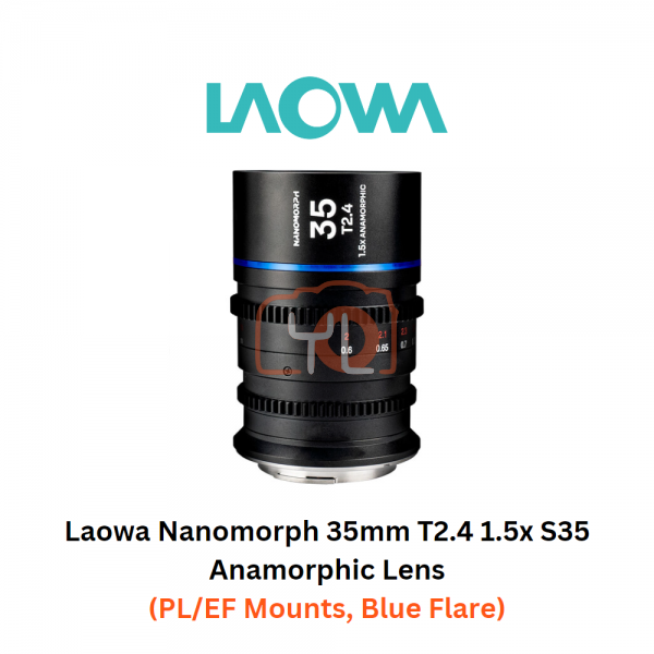Laowa Nanomorph 35mm T2.4 1.5x S35 Anamorphic Lens (PL/EF Mounts, Blue Flare)
