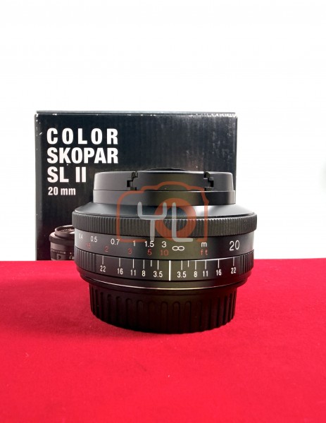 [USED-PJ33] Voigtlander 20MM F3.5 SL II Color-Skopar (Canon EF) , 95% Like New Condition (S/N:8960244)