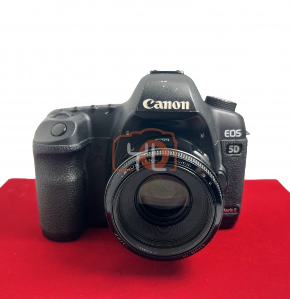 [USED-PJ33] Canon EOS 5D Mark II Body + 50mm F1.8 II EF (Shutter Count : 173K) , 80% Like New Condition (S/N:2831512168)