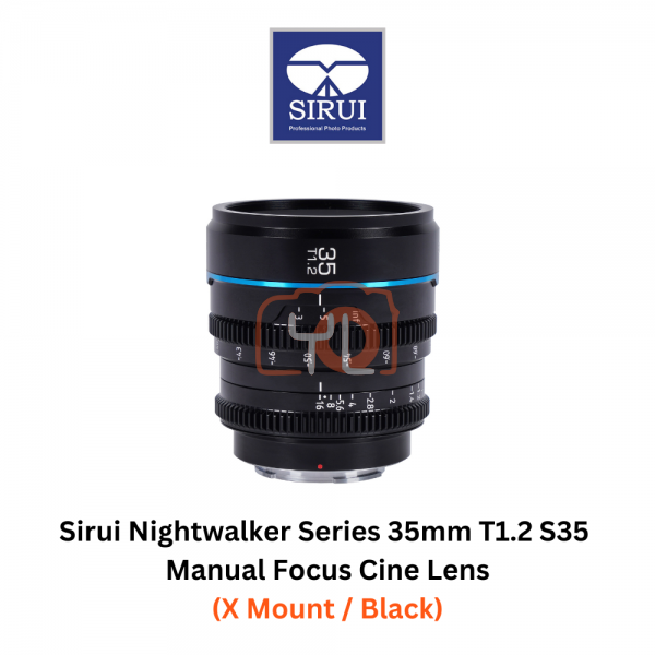 Sirui 35mm T1.2 S35 Manual Focus Cine Lens (X Mount, Black)