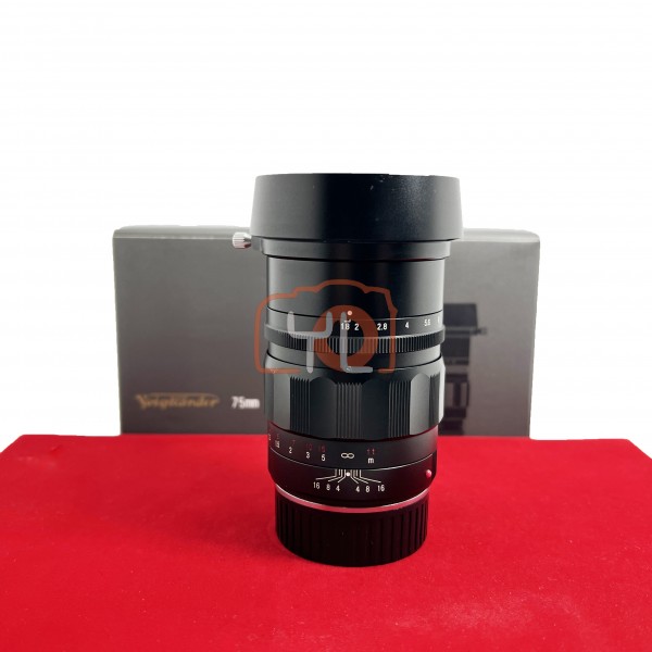 [USED-PJ33] Voigtlander 75mm F1.8 Heliar Classic VM (Leica M Mount), 85% Like New Condition (S/N:08560930)