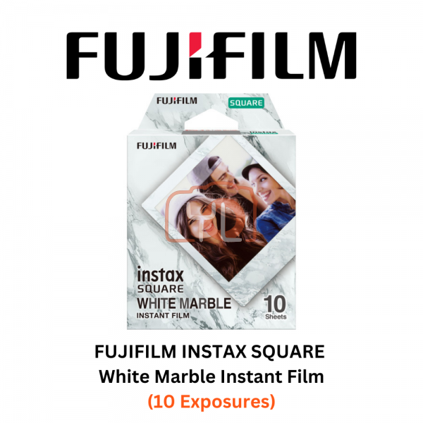 FUJIFILM INSTAX SQUARE Instant Film (White Marble - 10 Exposures)