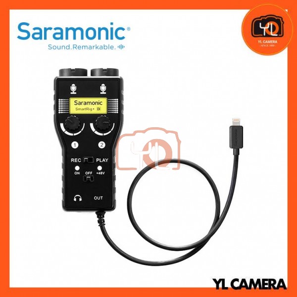 Saramonic SmartRig+ Di, Two-Channel Mic and Guitar Interface with Lightning Connector for iOS Devices
