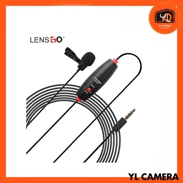 LensGO  LYM-DM1 Mini Lavalier Condenser Microphone Mic w/ 6m Audio Cable