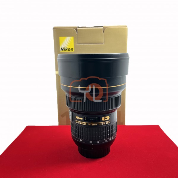 [USED-PJ33] Nikon 14-24mm F2.8G AFS ED Nano Lens, 98% Like New Condition (S/N:571637)