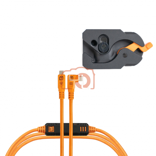 Tether Tools (LLPC15RTG2-ORG) LeverLock & Optima Cable Kit (15', High-Visibility Orange, Right-Angle)