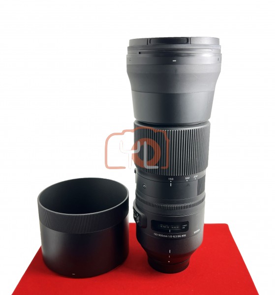 [USED-PJ33] Sigma 150-600mm F5-6.3 DG OS Contemporary (Nikon F) ,85% Like New Condition (S/N:51227533)